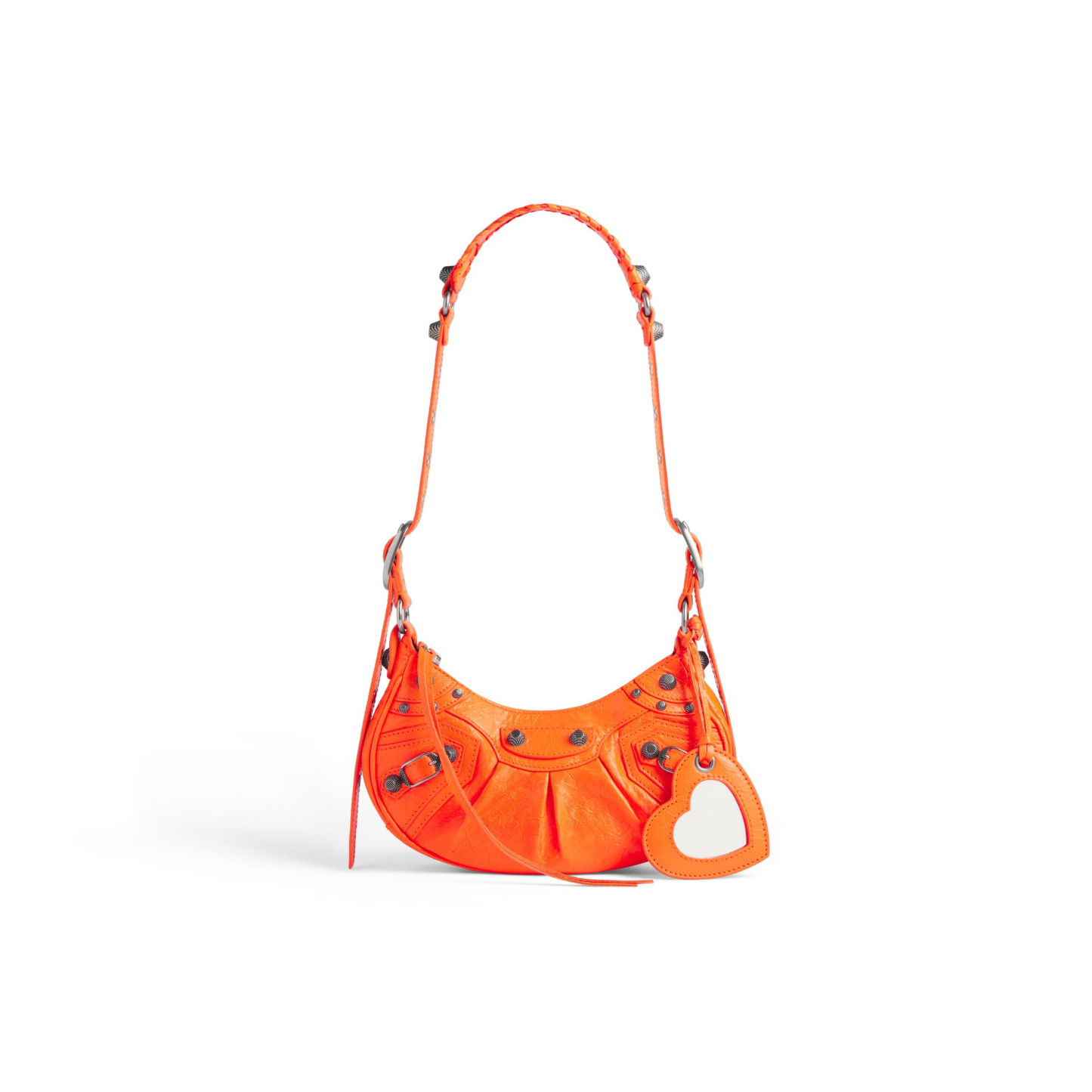 WOMEN'S LE CAGOLE XS SHOULDER BAG IN FLUO ORANGE